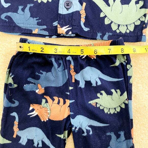 Carter's Just One You Baby Boy's Dinosaur Flannel Pajama Set Size 12m - Picture 5 of 10